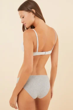 GORGEOUS Soutien push up algodão cinzento