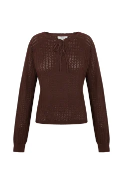 Imala. Camisola de malha rendada