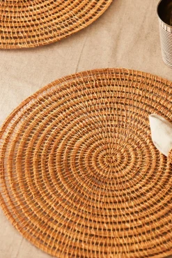 Individual redondo de fibra natural Togo Diâm. 38