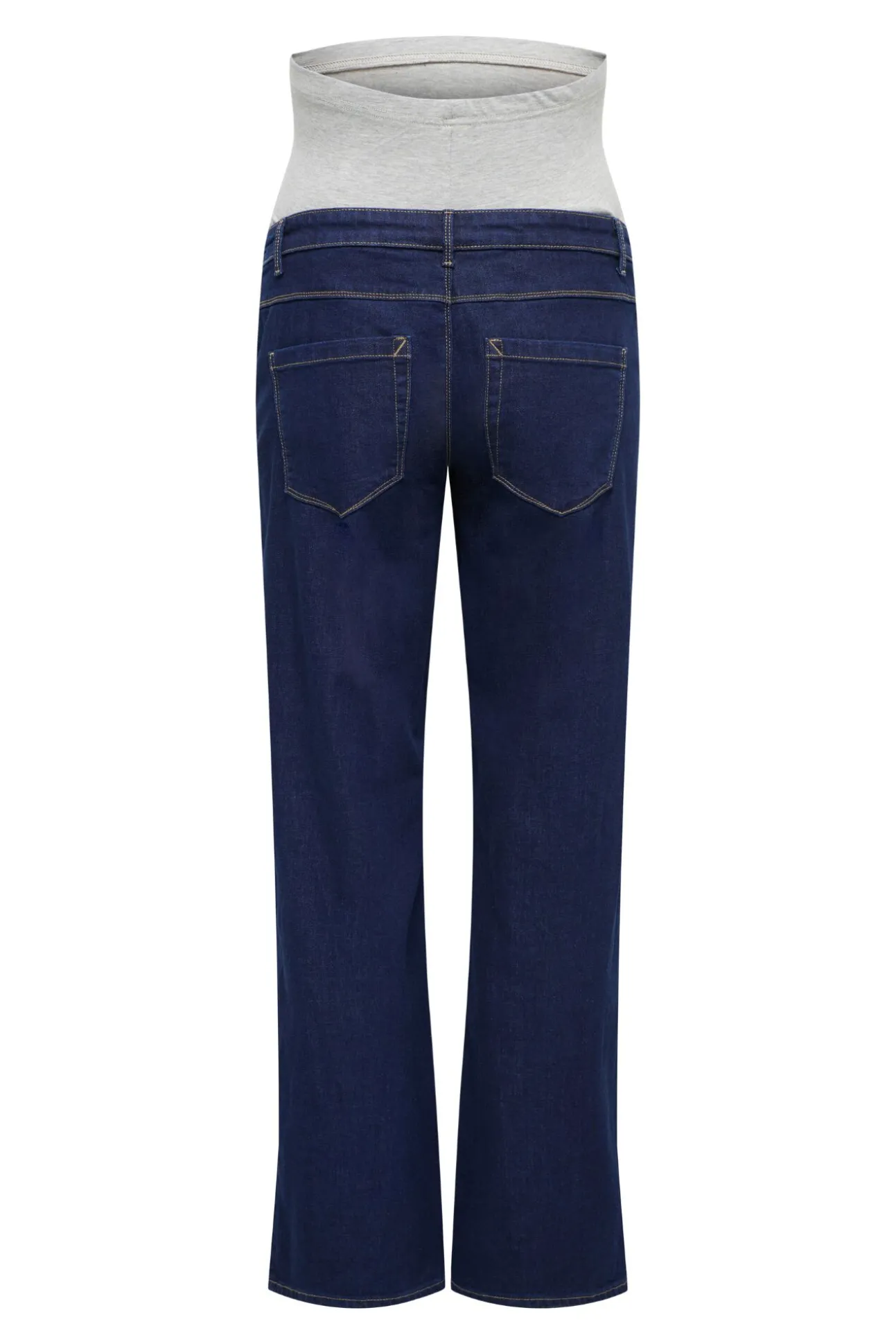 Jeans perna larga maternidade
