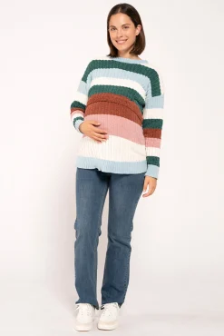 Jeans pré-mamã retas barriga alta