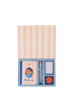 Kit de caderno A6 + caneta apagável Bo-Bo + vela + lista de tarefas - Poder-osa