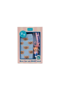 Kit de meias + porta-chaves - Mama bear