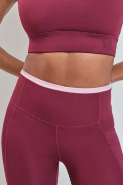 Legging capri 4D STRETCH bordeaux