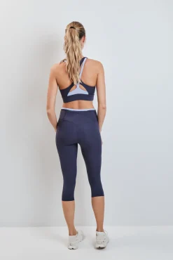 Legging capri 4D STRETCH cinza