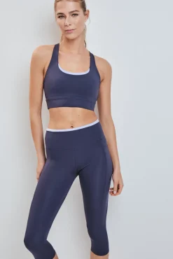 Legging capri 4D STRETCH cinza