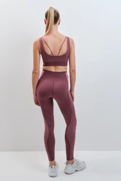 Legging comprida SEAMLESS COMFORT bordeaux