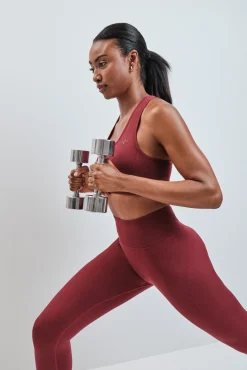 Legging comprida vermelha SEAMLESS FIT