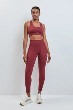 Legging comprida vermelha SEAMLESS FIT