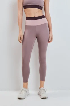 Legging curto 4D STRETCH color block rosa