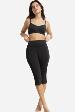 Legging curto em microfibra