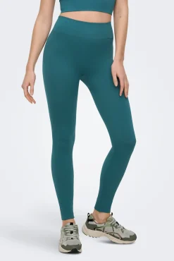 Legging desportiva sem costura pelo tornozelo