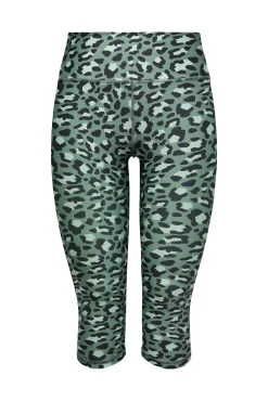 Legging desportivo capri cintura alta