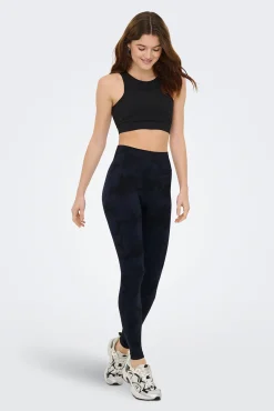 Legging desportivo sem costura tie dye
