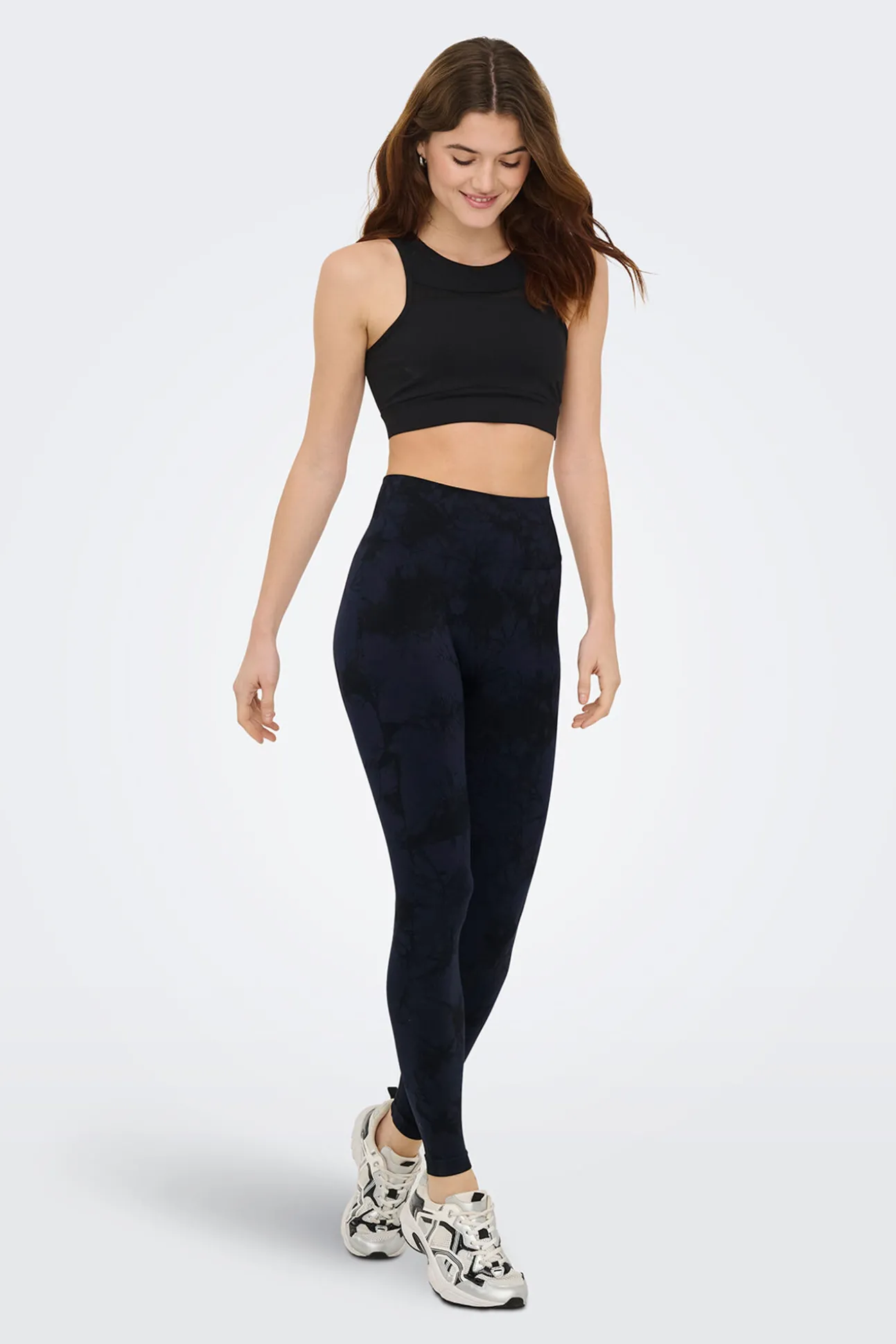 Legging desportivo sem costura tie dye
