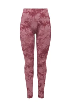 Legging desportivo sem costura tie dye