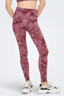 Legging desportivo sem costura tie dye