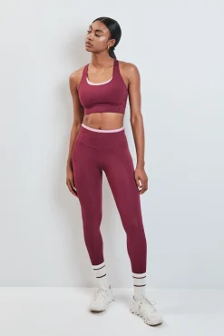 Legging 4D STRETCH bordeaux