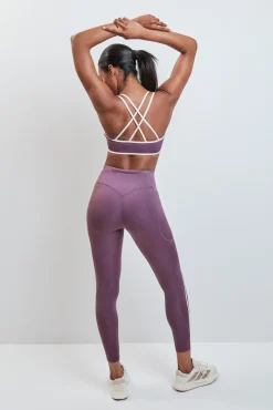 Leggings compridos 4D STRETCH grená
