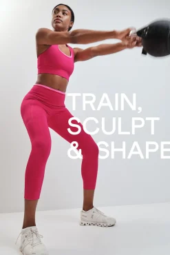Leggings crop rosa 4D STRETCH