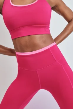 Leggings crop rosa 4D STRETCH
