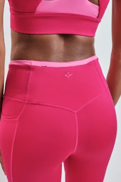 Leggings crop rosa 4D STRETCH