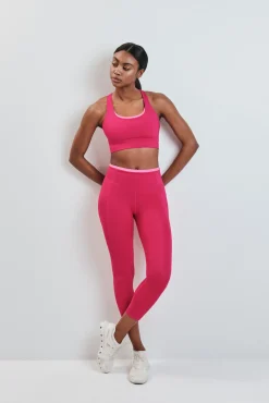 Leggings crop rosa 4D STRETCH