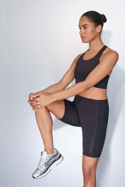 Leggings de ciclismo pretas 4D STRETCH