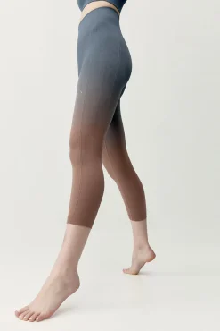 Leggings desportivas Dione cinzentas e castanhas