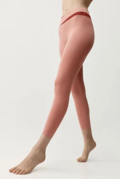 Leggings desportivos Kate coral/vermelho