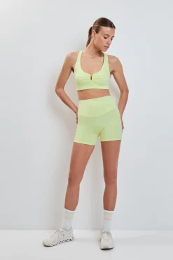 Leggings 4D STRETCH curtos amarelo