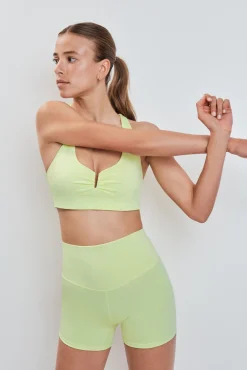 Leggings 4D STRETCH curtos amarelo