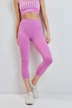 Leggings SEAMLESS COMFORT crop rosa