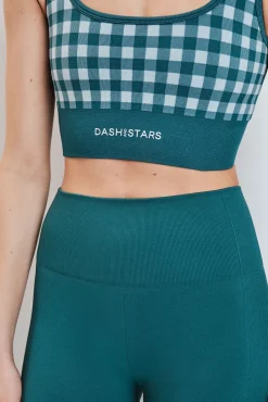Leggings sem costura COMFORT crop azul