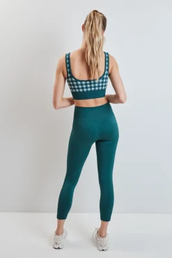 Leggings sem costura COMFORT crop azul