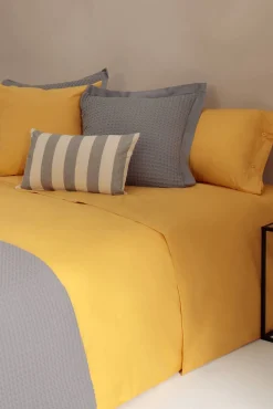Lençol algodão orgânico. Cama 180-200 cm.