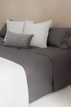 Lençol algodão orgânico. Cama 180-200 cm.