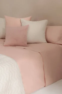 Lençol algodão orgânico. Cama 180-200 cm.