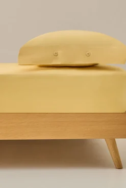 Lençol com elástico de algodão orgânico