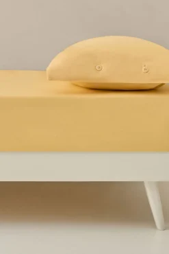 Lençol com elástico de algodão orgânico