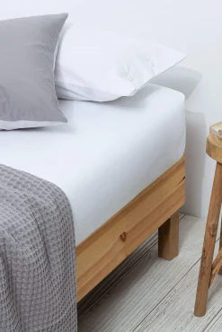 Lençol de baixo algodão percal. Cama 80-90 cm.