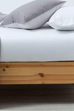 Lençol de baixo algodão percal. Cama 80-90 cm.