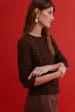 Maite. T-shirt texturada