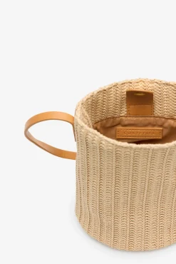 Mala a tiracolo de ráfia com argola