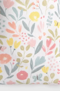 Mala de algodão com flores