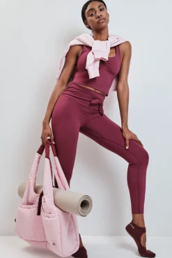 Mala desportiva em nylon rosa