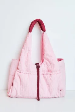 Mala desportiva em nylon rosa