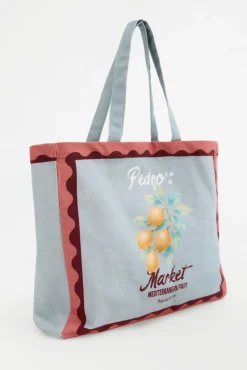 Mala estampada de limões