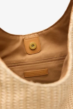 Mala hobo de ráfia com argola