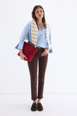 Mala tote bag média jacquard